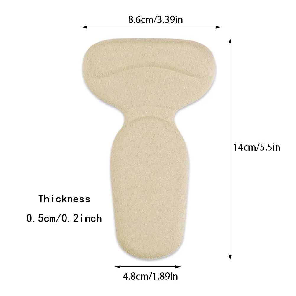 12 Pcs Heel Cushion Pads, Self-Adhesive Heel Grips Heel Protectors Gel Shoe Inserts Liners Pads Insoles Stickers for Women Men Ladies Shoes(Black, Clear, Beige)