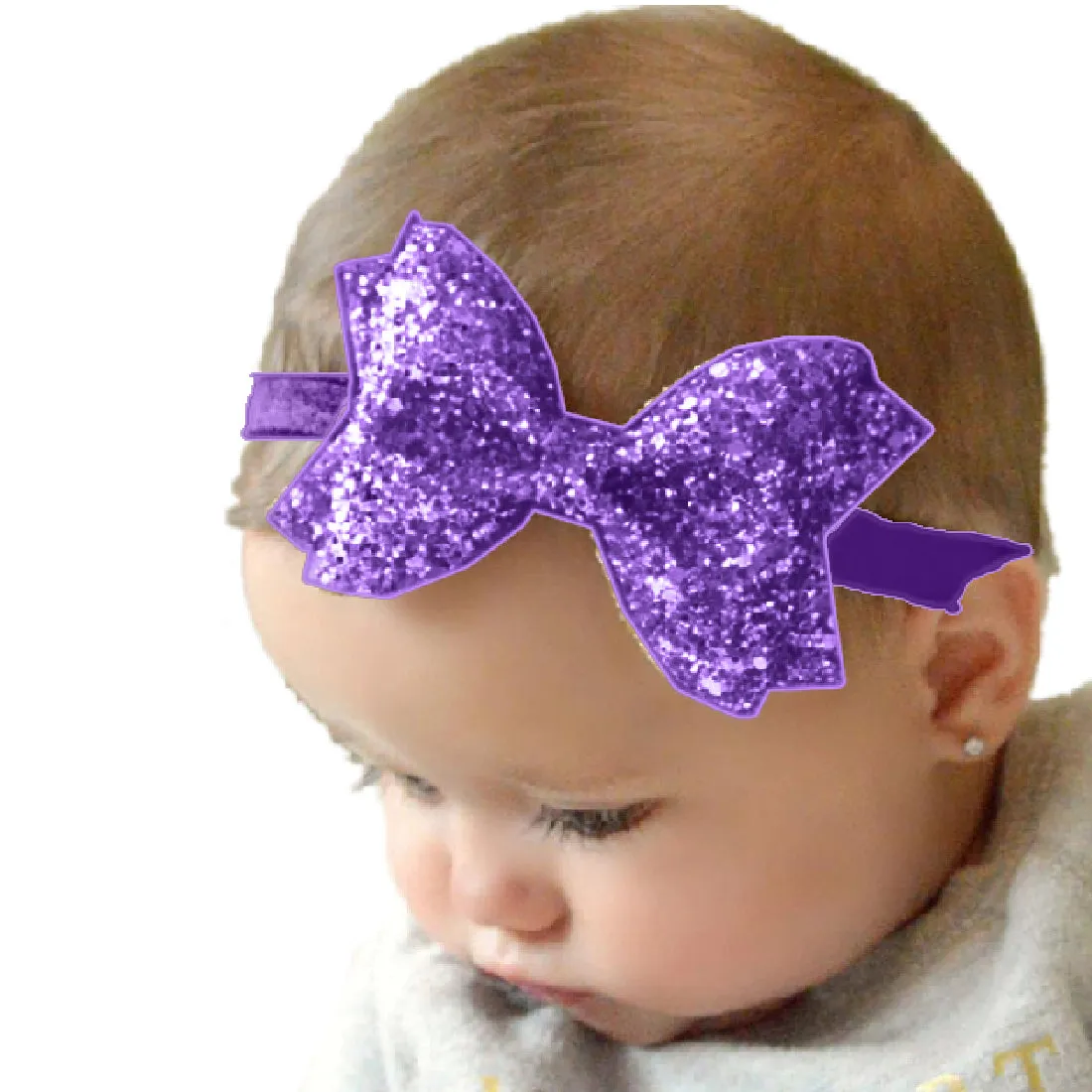 Babymoon Kids Girls Glittering Bow Hairband | Baby Headband | Hair Accessories