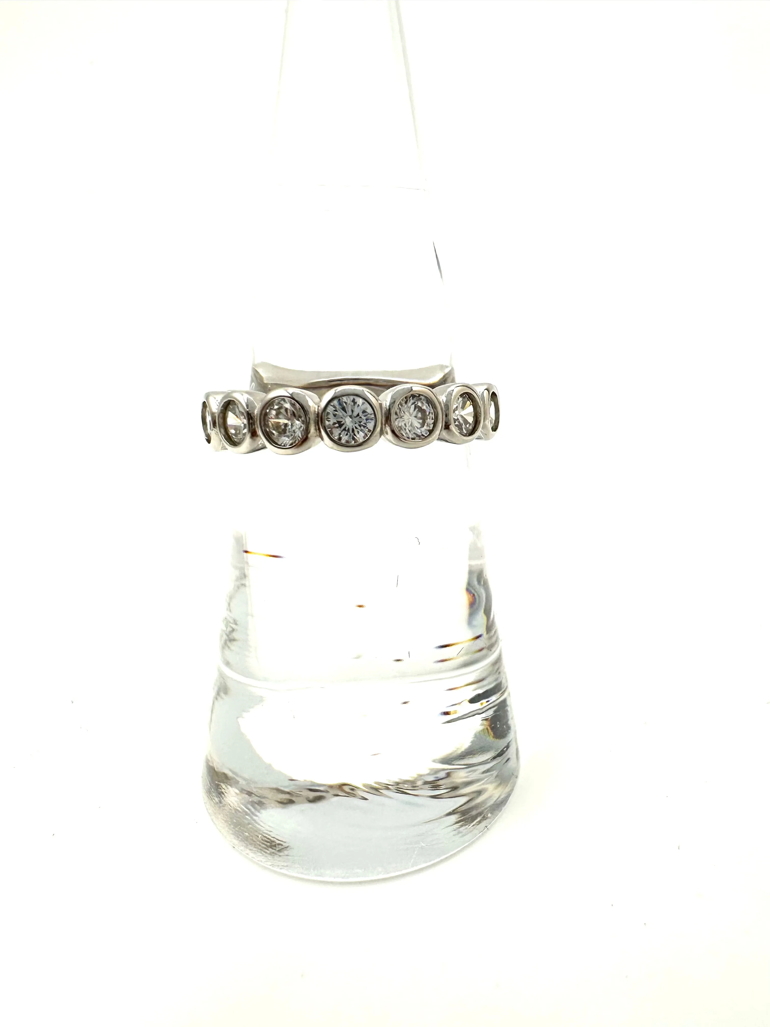 Bezel Set Eternity Band