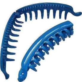 Blue Hair Claw Clip Comb Clamp Grip Grasp Girls Womens Kids Ladies Accessories