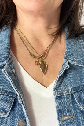 Carnelian   Brown Agate Layered Necklace