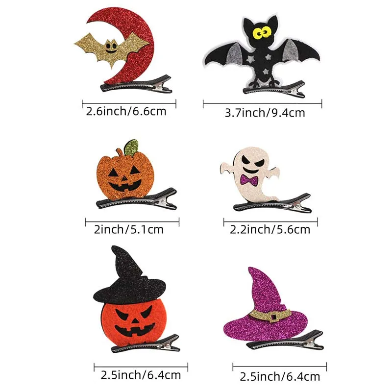 Cartoon Ghost Pumpkin Hair Clips