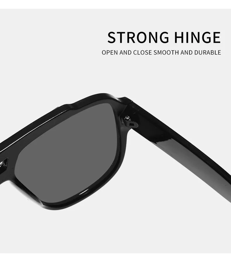 Chic Square-Frame UV400 Sunglasses - 2024 Fashion Trends with RX Customization