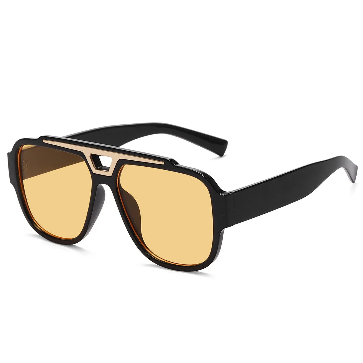 Chic Square-Frame UV400 Sunglasses - 2024 Fashion Trends with RX Customization