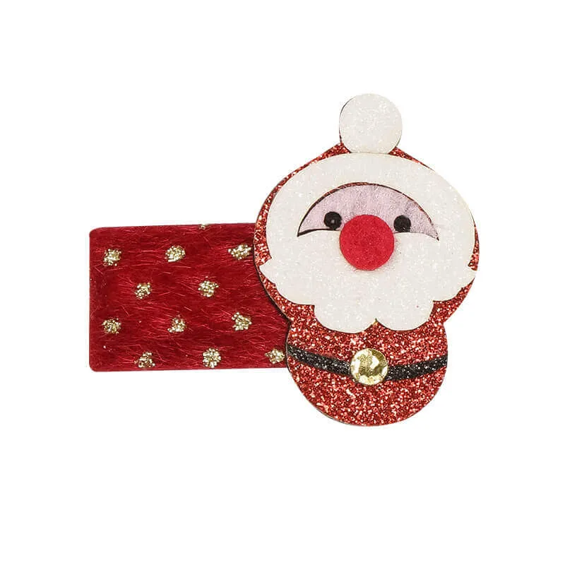 Christmas Snowman Elk Hair Clips