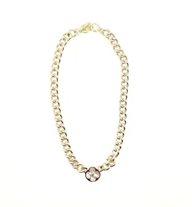 Chunky MOP Clover Necklace