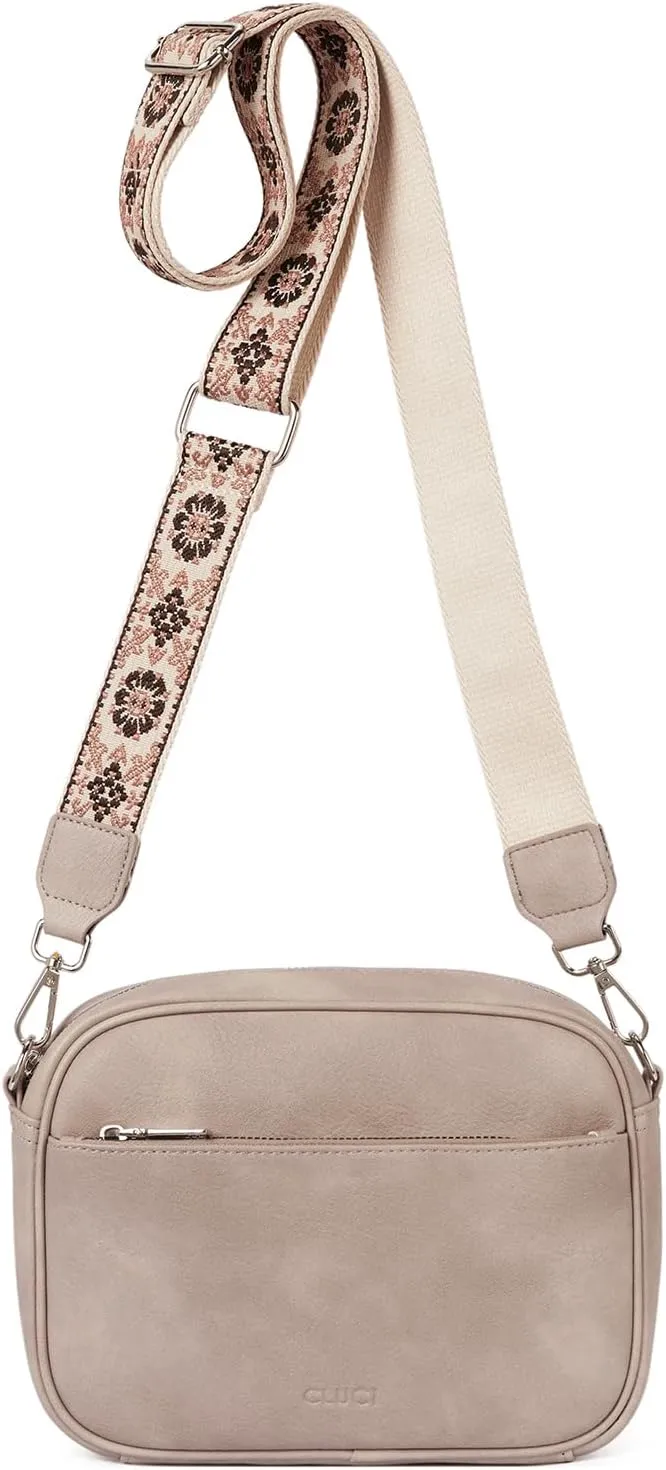 CLUCI Crossbody Bags for Women, Vegan Leather Shoulder HandbagsPurses for Women with Adjustable Wide Strap