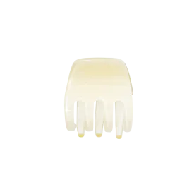 Cream Small Hair Claw Clip
