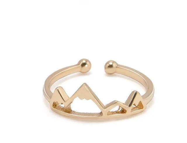 Cute Mountains Shaped Ring for All (Adjustable)