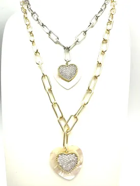 Double Heart Necklace