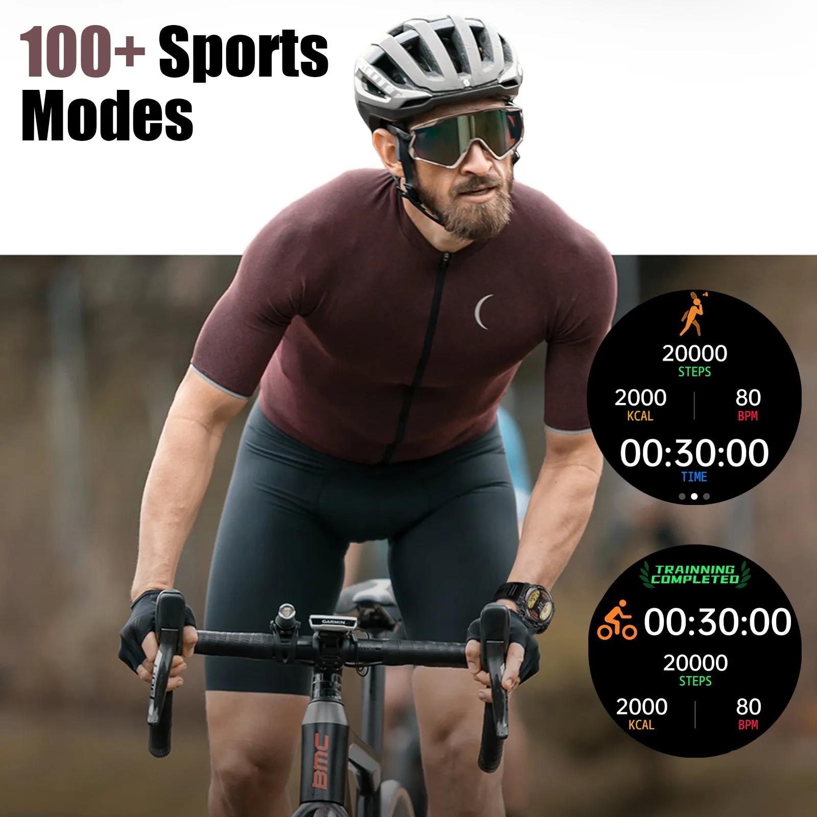 EIGIIS Military Smart Watch for Men Answer Make Calls Message Notification 1.39" HD Full Touch Smartwatch Fitness Tracker Watch Heart Rate Monitor Sleep Monitor Step Counter Sports Watch for iPhone Android