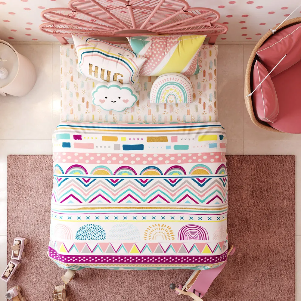 Fancy Fluff Kids 6 Pc Single Full Bed Set  – Boho Vibes