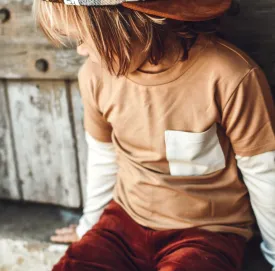 George Hats - Bamboo Layered Tee in Caramel