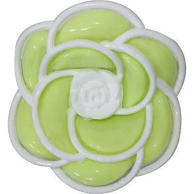 Green Flower Hair Claw Clip Comb Clamp Clasp Grip Girls Womens Kids Accessories
