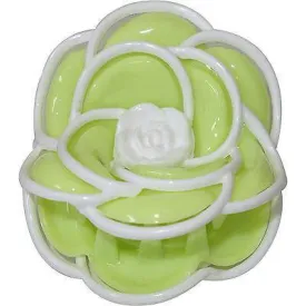 Green Flower Hair Claw Clip Comb Clamp Clasp Grip Girls Womens Kids Accessories