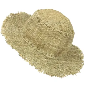 Hemp Sun Hat - Frayed Natural