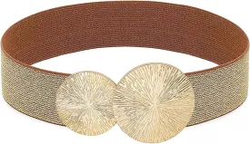 Initlove Wide Stretchy Waist Belt for Women Elastic Waistband for Dresse