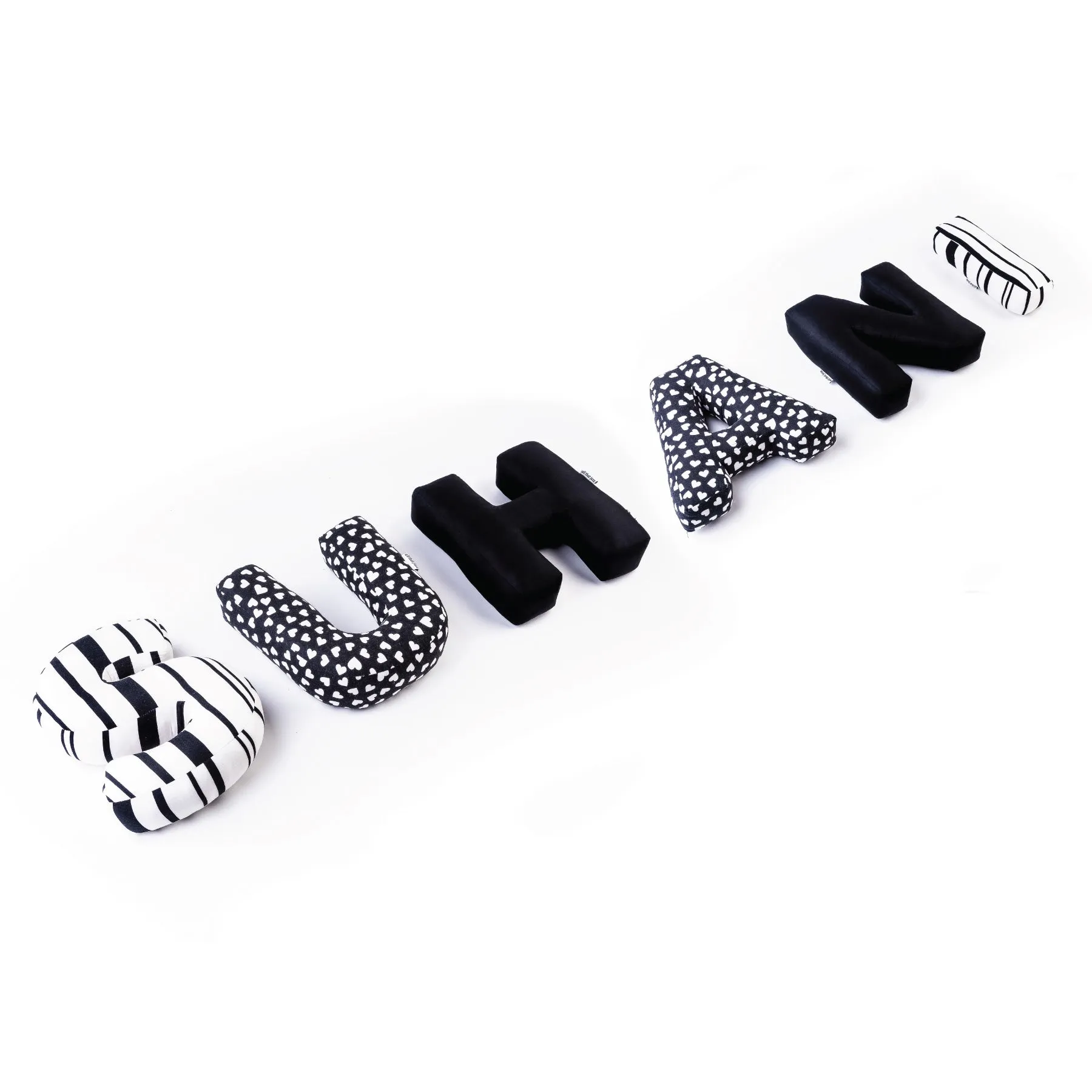 Letter Love Cushions - Monochrome