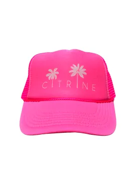 Mesh Trucker Hat // Neon Pink