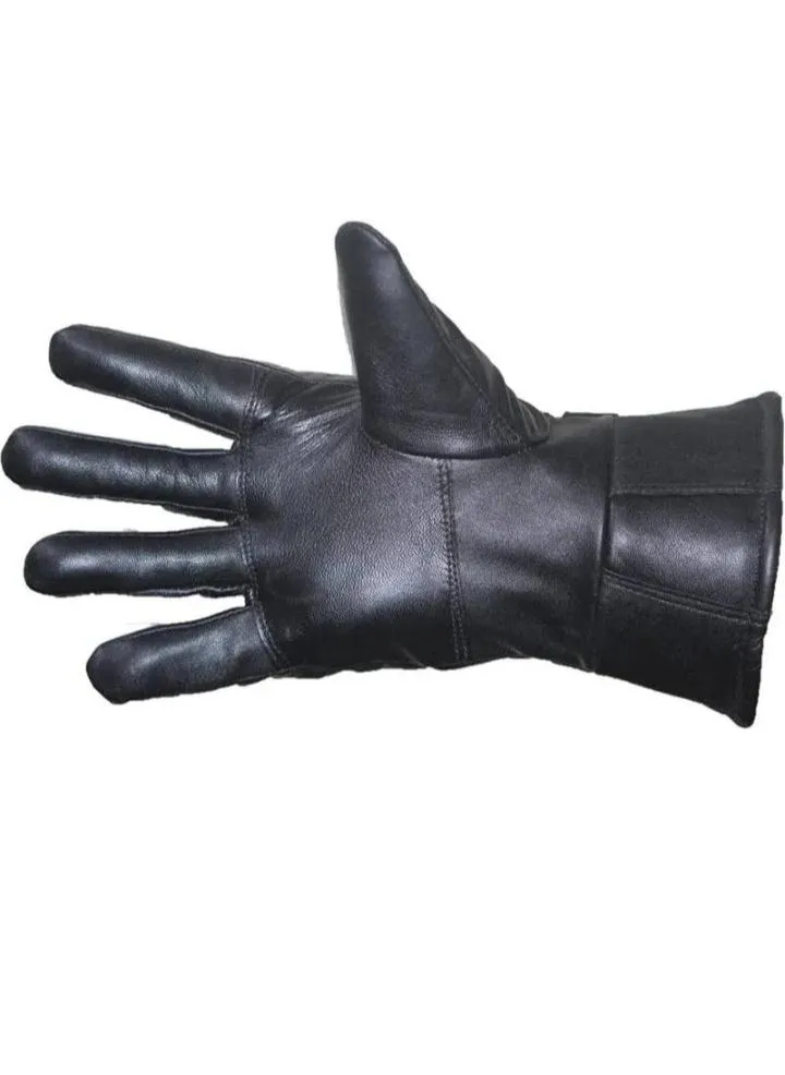 Monik Winter Genuine Leather Gloves for Bikers Men and Women