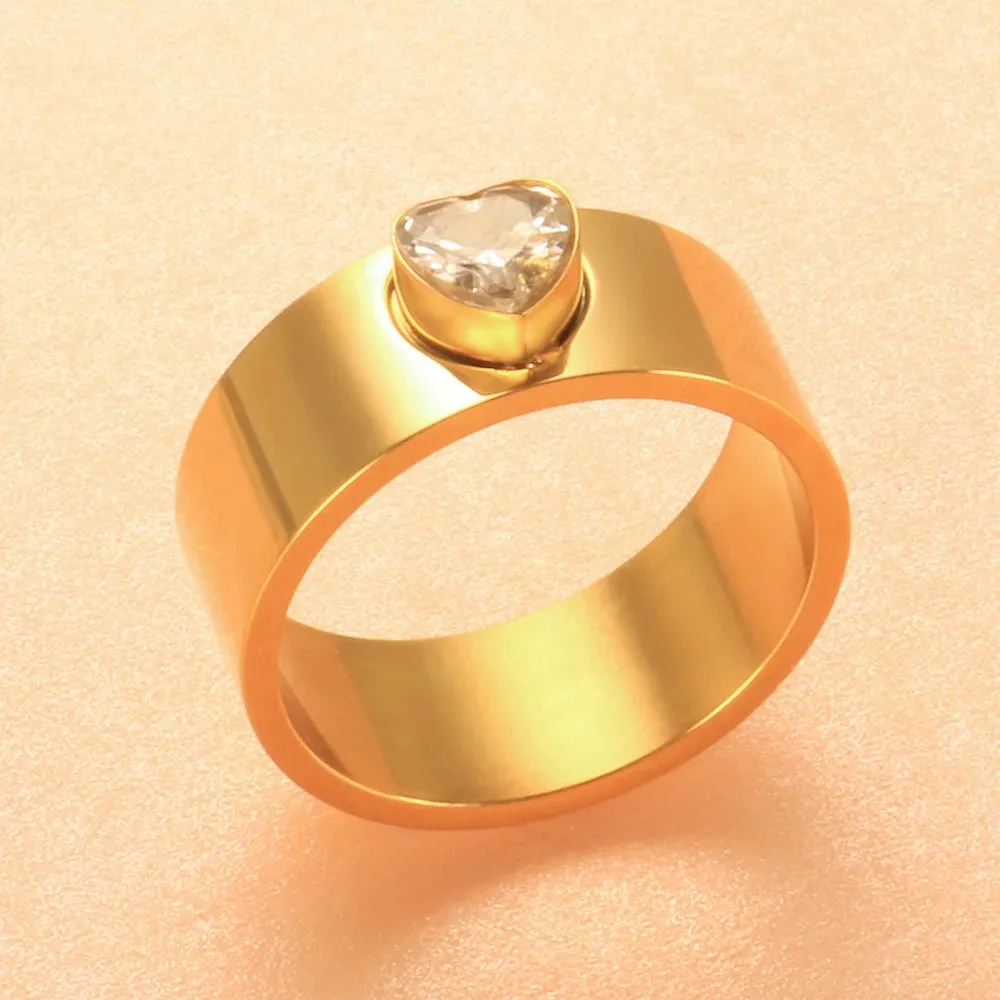 Personalized Heart Rings