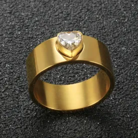 Personalized Heart Rings