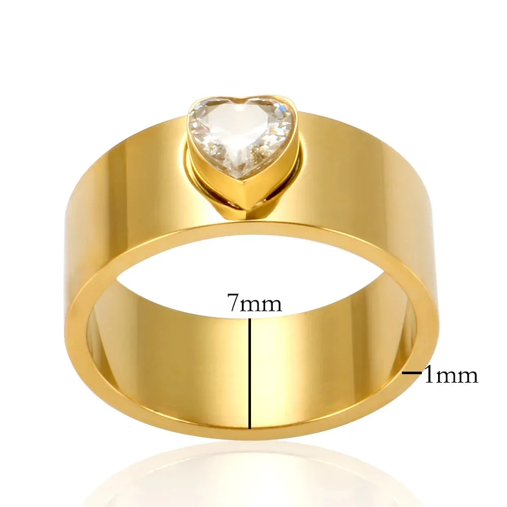 Personalized Heart Rings