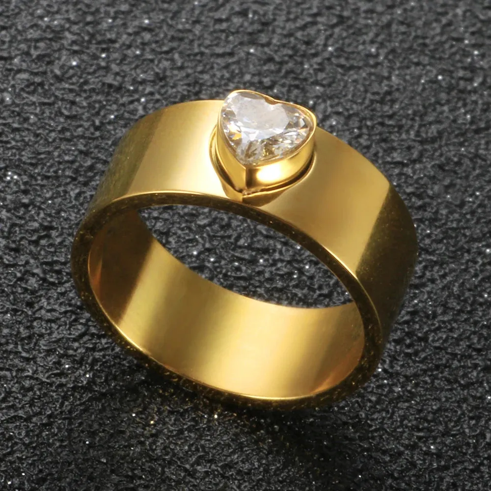 Personalized Heart Rings