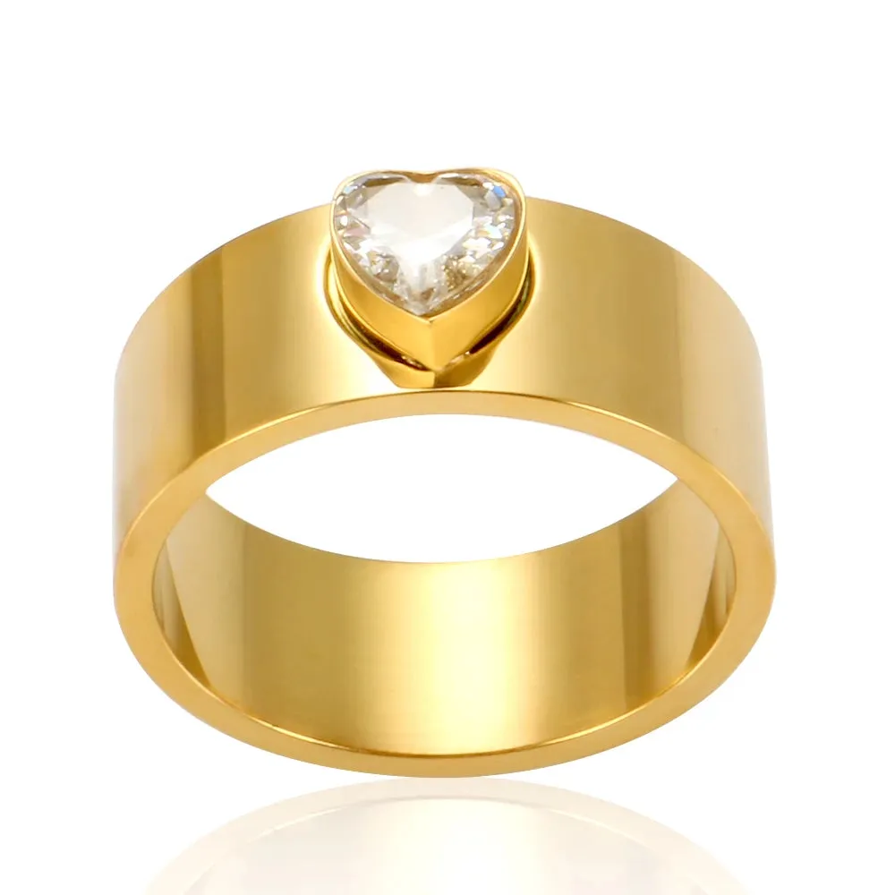 Personalized Heart Rings