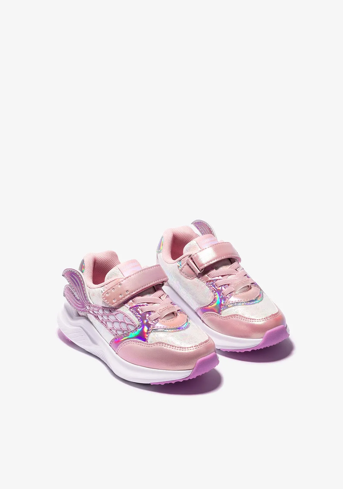 Pink Mermaid Elastic With Light Sneakers