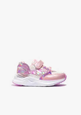 Pink Mermaid Elastic With Light Sneakers