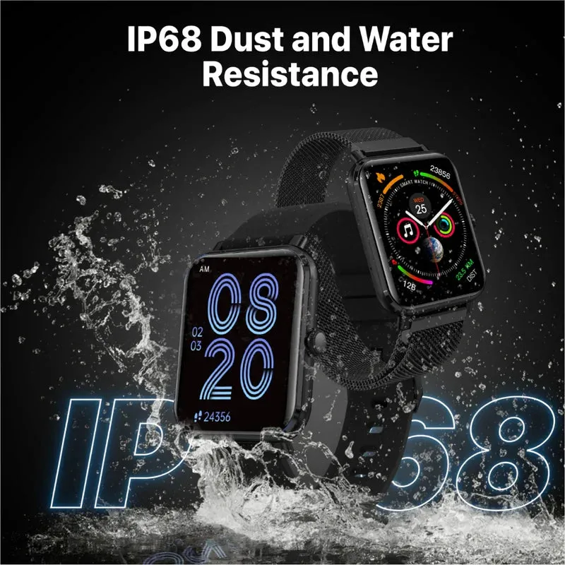 Promate IP68 Fitness Tracker Smartwatch with Media Storage - Black - TJREDR9