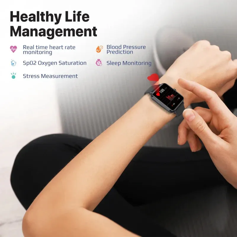 Promate IP68 Fitness Tracker with 1.78" AMOLED Display - Graphite - TJR4N29