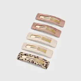 Satin Snap Clips - 5 Pieces