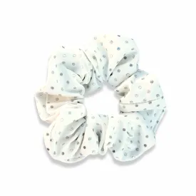 Scrunchie - Silver Dot