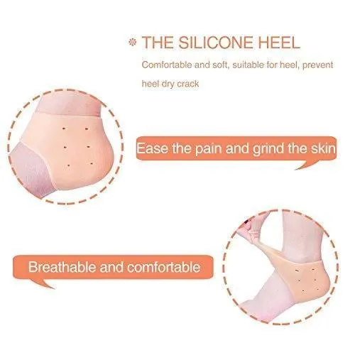 Silicone Gel Heel Moisturizing Socks