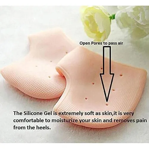 Silicone Gel Heel Moisturizing Socks