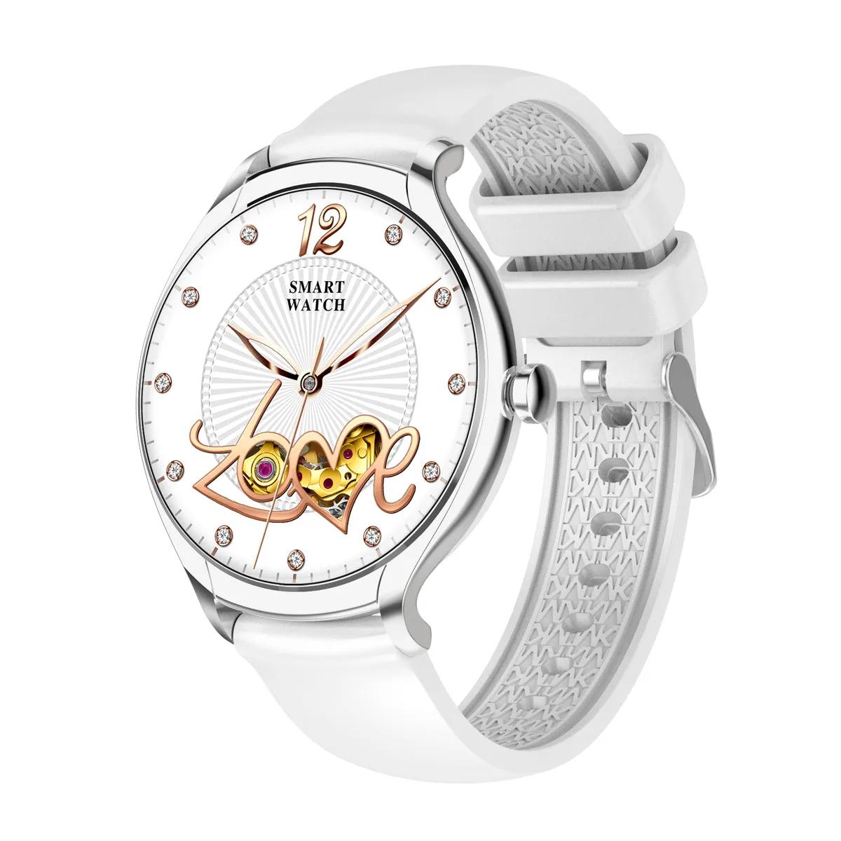 Smart Watch for Women Bluetooth Make/Answer Call Waterproof Sports Smartwatch Compatible with iPhone Android Phone 1.39" HD Color Screen Fitness Tracker with Heart Rate Monitor Pedometer Sleep Tracker