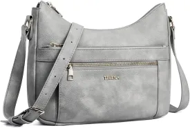 Telena Crossbody Bags for Women Trendy Vegan Leather Purse Shoulder Bag Hobo Bucket Large Capacity