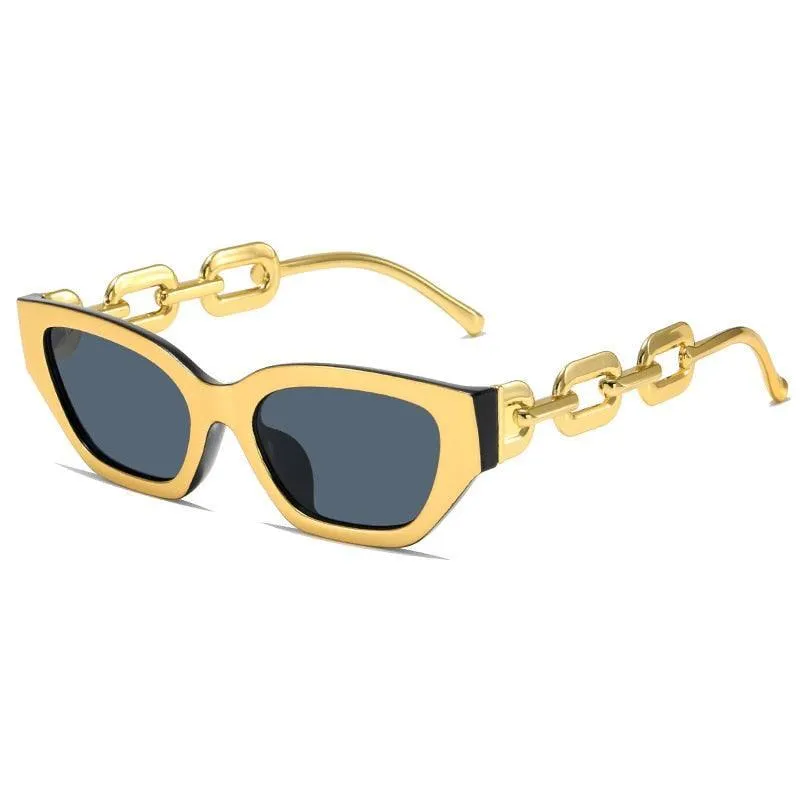 Temple Vintage Cat Eye Sunglasses