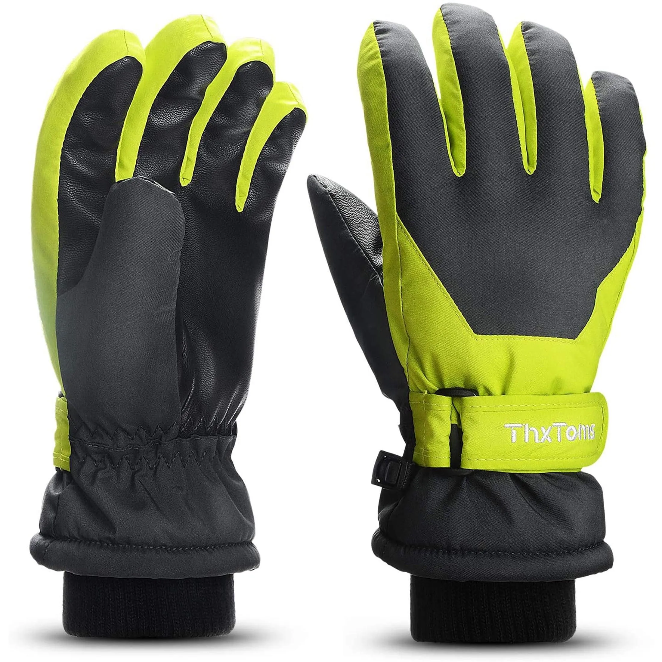 ThxToms Kids Winter Gloves Waterproof Ski Snow Snowboard Gloves for Ourdoor Sports, Boys and Girls Cold Weather Gloves