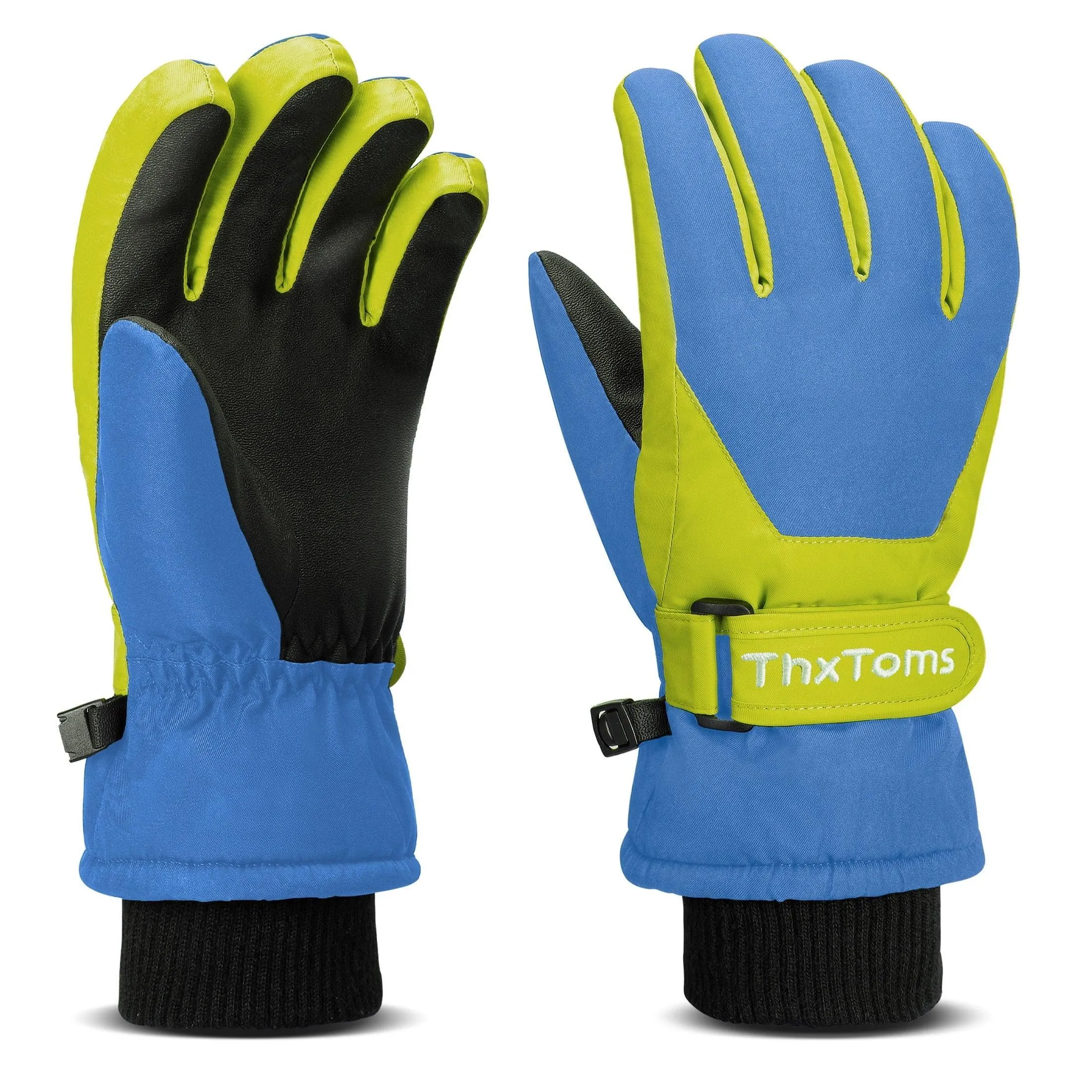 ThxToms Kids Winter Gloves Waterproof Ski Snow Snowboard Gloves for Ourdoor Sports, Boys and Girls Cold Weather Gloves