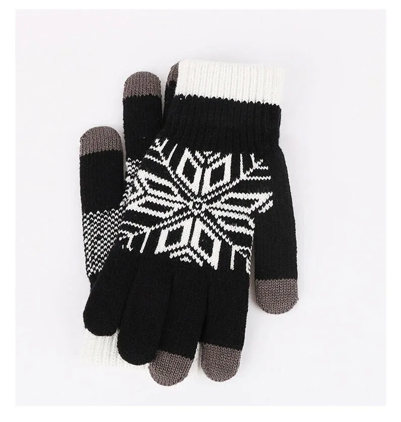 Unisex Winter Nap Gloves for Men and Women, Warm and Cozy Cotton Gloves for Smartphone Users