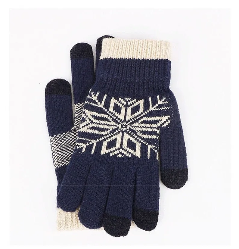Unisex Winter Nap Gloves for Men and Women, Warm and Cozy Cotton Gloves for Smartphone Users