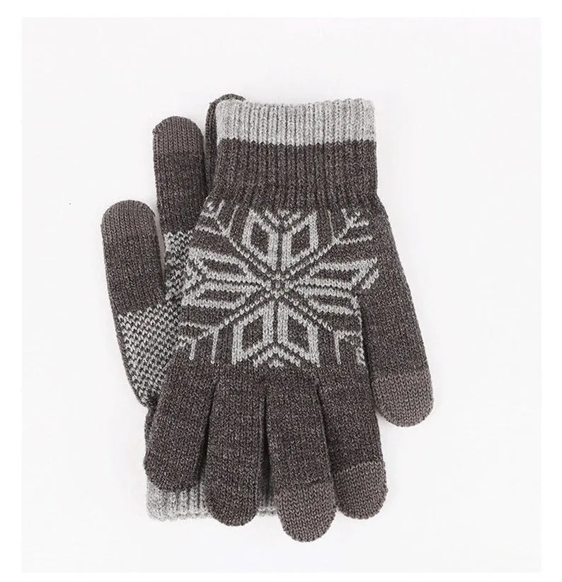 Unisex Winter Nap Gloves for Men and Women, Warm and Cozy Cotton Gloves for Smartphone Users
