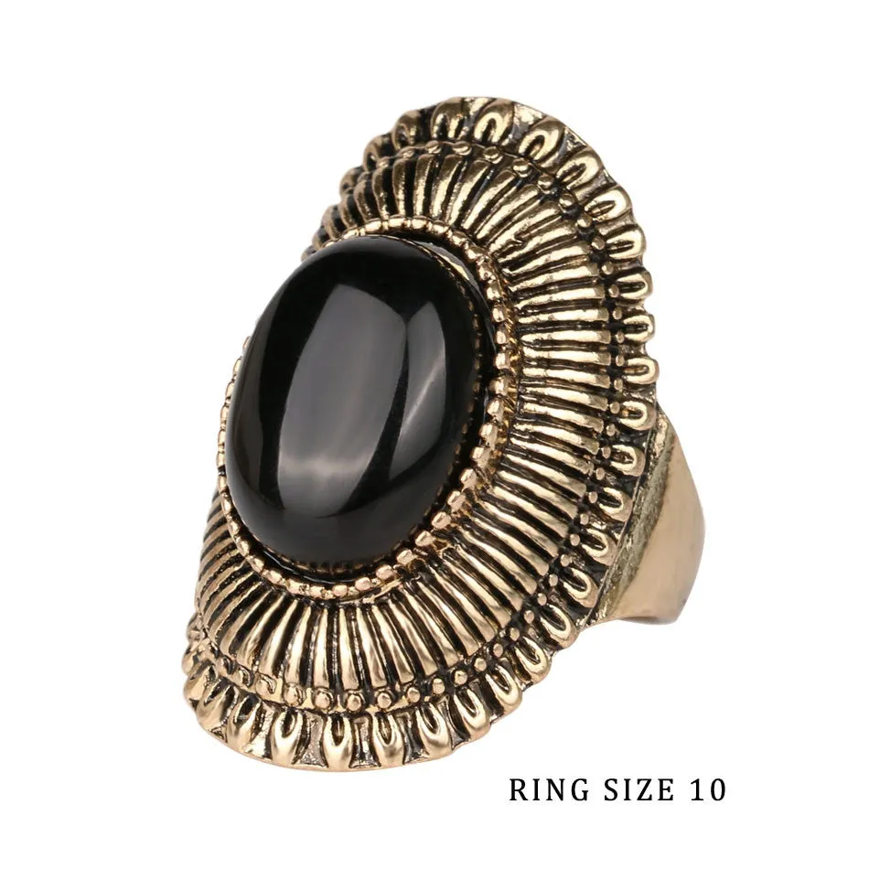 Vintage MiDi Ring 4PCS/Stes Fashion Gold Jewelry Classical Punk Pattern Rings For Women Party Accessories Aros Anel