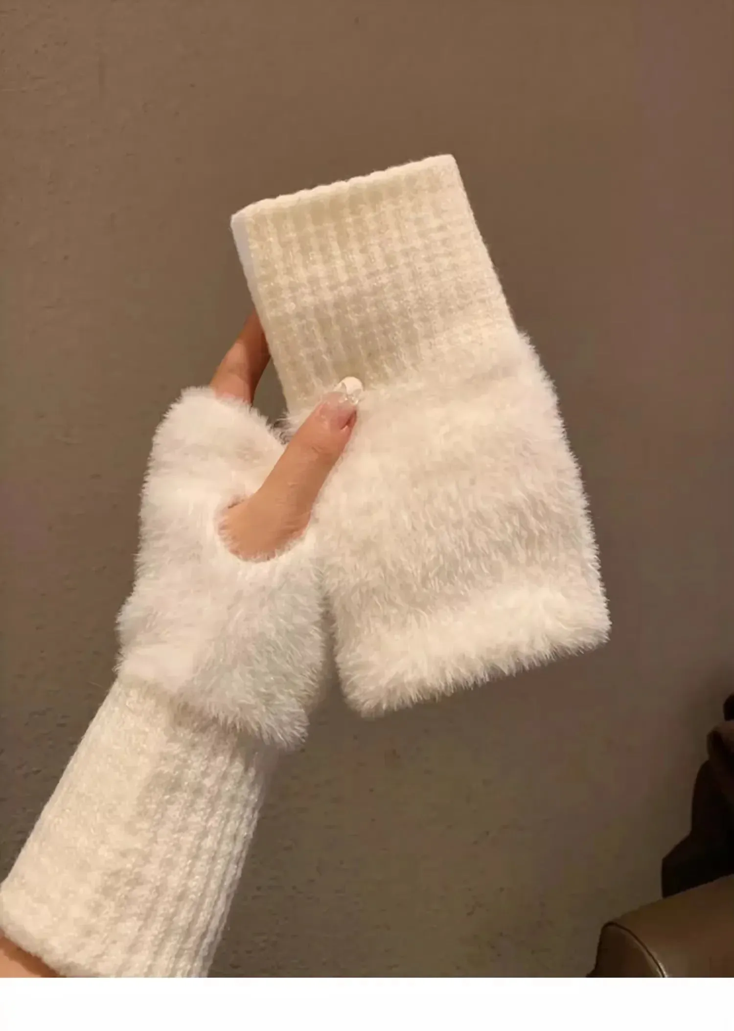Women's & Men's Winter Half-Finger Gloves - Thickened