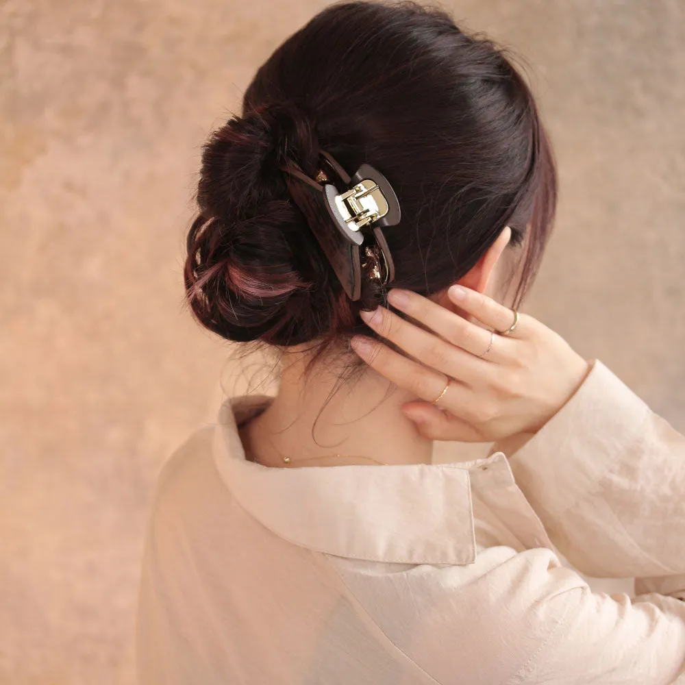 Wood Look Hair Jaw Clip