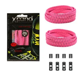 XPand No-Tie Laces (Neon Pink Reflective)